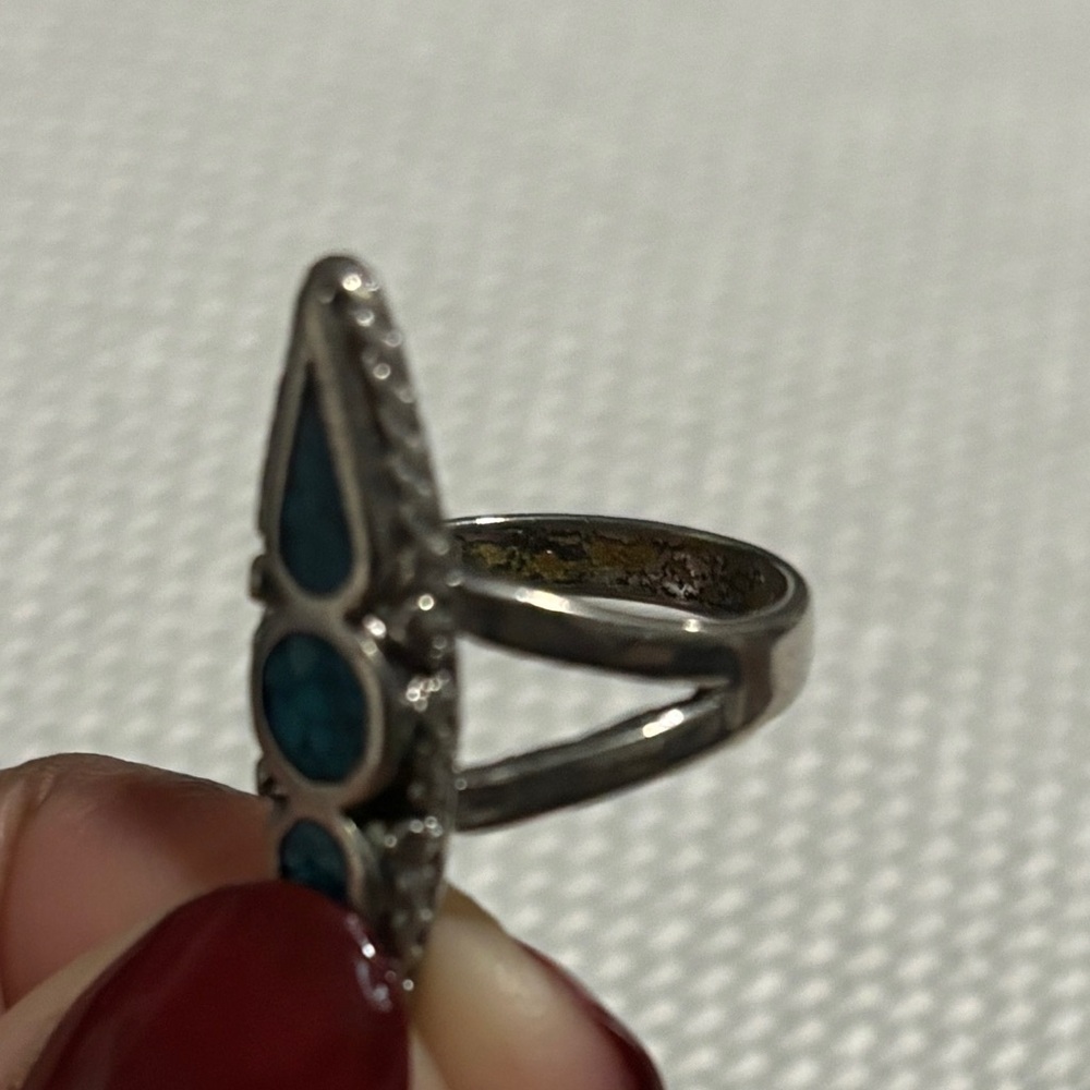 Turqoise Silver Ring - image 4